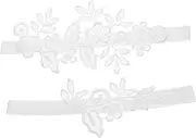 [ANDRESLAD] Lace Garters for Bride Elegant Elastic Wedding Leg Bands Comfortable Stylish Accessory for Brides Addition to Your Wedding Attire Fits Thigh Circumference