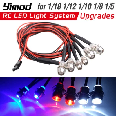 RC LED Light Lamp for 1/18 1/12 1/10 1/8 1/5 Traxxas HSP SCX10 HPI Redcat Cars