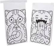 Disposable Vomit Bags Set of 50 | 9.5 x 6 Barf Bags Fast Opening BIG FUDGE
