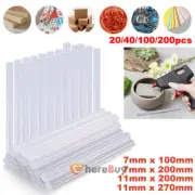 Hot Glue Sticks 7mm 11mm Glue Stick Clear 20~100pcs DIY Craft for Mini Glue Gun