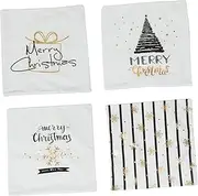 Yardenfun 4pcs Christmas Throw Pillowcase Christmas Pillowcase Decorative Pillowcase Pillow Covers Cushion Cover Novelty Pillow Case Xmas Cover Xmas Supplies Xmas Pillow Case Polyester White