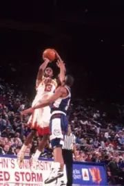 St John's Felipe Lopez shooting vs UConn at Madison Square Garden - Old Photo
