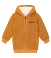 [Moschino Kids] Moschino Kids Teddy Bear jersey hoodie Y 10 brown