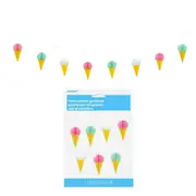 Icecream Honeycomb Garland Banner