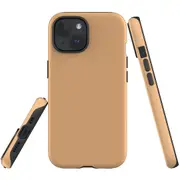 For iPhone 15 Plus Case, Shielding Cover, Peach Orange
