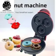 3-Hole Mini Donut & Waffle Maker, Non-Stick, Fast & Easy Dessert for Kids