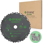 Byane Carbide Brush Cutter Blade 9 Inch, Carbide Trimmer Chainsaw Tooth Saw Blade, for Trimming Trees, Cutting String, Underbrush, and More, Carbide Tooth 9" Circular Brush Blade