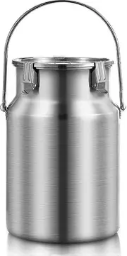 5L Stainless Steel Milk Transport Tank with Sealing Lid for Safe Liquid Storage