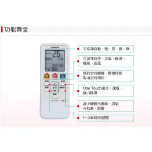 【裕成電器.詢價最優惠】日立變頻雙吹式窗型冷暖氣 RA-50NV1