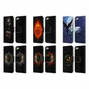 CHRISTOS KARAPANOS HORROR LEATHER BOOK WALLET CASE FOR APPLE iPOD TOUCH MP3