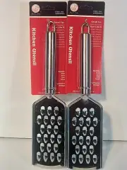 2 pcs Ginger Grater Cheese Grater Zester Hand Held Flat Grater Stainless Steel