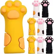 SEWACC Silicone Cuticle Nipper Cover Nail Protector Sleeve 9pcs Cat Paw Scissors Trimmer Nippers Tweezers Cover for Embroidery Scissors Stork Scissors Nail Toenails Manicure Tool