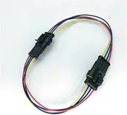 Waterproof Connector Extension Cable Dustproof Car Connector 1 2 3 4 5 6 PIN Plug Socket(4P 1.5S PVC)