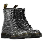Dr. Doc Martens New Women's 1460 Loud Leopard Smooth Leather Lace Up Boot Size 6