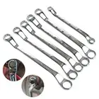1PC Double Offset Ring Spanner Set Metric Wrench 6-27mm in Canvas Roll DIN