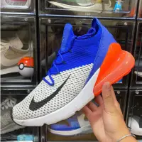 在飛比找蝦皮購物優惠-NIKE AIR MAX 270 FLYKNIT 白 藍橘 