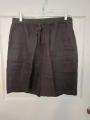 Eileen Fisher Womens Size Small Black Linen Shorts New With Tag