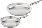 Tefal E492S225 Virtuoso Stainless Steel Induction Uncoated Frying Pan (2 Piece S