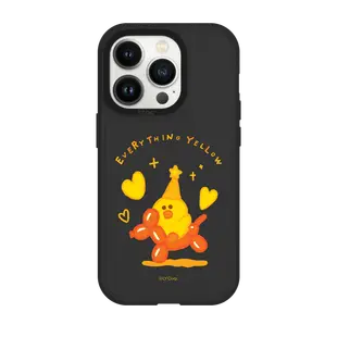 【正版授權】LINE FRIENDS黃色莎莉-氣球狗狗峽谷強悍MagSafe iPhone手機殼