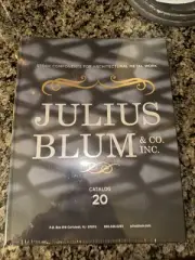 Julius Blum & Co. Inc. Catalog 20 Stock Components Architectural Metal Work New