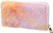 [Healeved] Fashionable Women Purse Soft Plush Wallet Zippered Wallet for Women Stylish Handbags