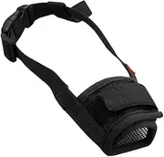 AIMALL Adjustable Dog Muzzle Pet Mask for Barking, Biting & Chewing, Soft Nylon Mesh Mouth Muzzle for Small, Medium, Large, X-Large Dogs, 5 Sizes