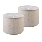 Set of 2 Medium Fabric Lampshades for Table Lamp&Floor Lamp12 Inch Lamp shade...