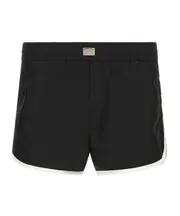 Dolce Gabbana Logo Tag Swim Trunks 3,4,5,6 Black
