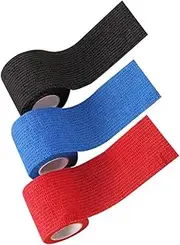 GLEAVI 3pcs Elastic Strap Elastic Self Adherent Tape Vet Self Adhesive Finger Guard Roll Non-woven Fabric