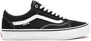 [Vans] Men's Old Skool Sneaker, (Skate) Black/White, 8.5 Women/7 Men