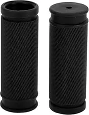 X AUTOHAUX Bike Handlebar Grips Covers 85mm Long Lightweight | Cycling End Grips Protector Black 1 Pair