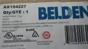 Belden AX104227 CAT6+ KEYCONNECT COUPLER PATCH PANEL 24PORT 1U BLACK