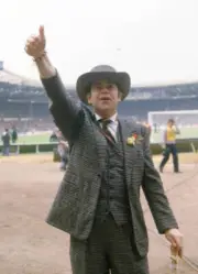 Watford chairman Elton John greets the fans before the FA Cup Fin - Old Photo
