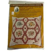 Smithsonian Museum Crewel Embroidery Kit First Ladys Bouquet Pillow Floral