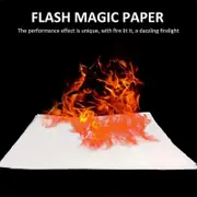 10pcs Magic Fire Paper | Disappearing Magic Paper | Ash-free And Dust-free Flame Paper, Suitable For All Kinds Of Parties Events Performances 10*10cm