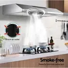 Fixed Range Hood Rangehood Stainless Steel Canopy Filter 90cm 900mm 125W LED