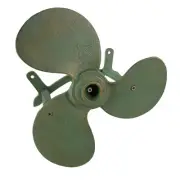Nautical Propeller Hose Holder – Verdigris Bronze, Cast Iron, Holds 75 Ft