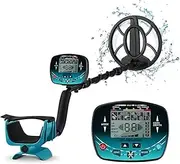 Gold Metal Detector High Performance Underground Deep Search LCD Screen Display Super Stable High Accuracy(910 Green)
