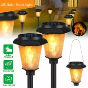 4~12X Solar Torch Light Waterproof Flame Flickering Dancing Garden Lantern Lamp