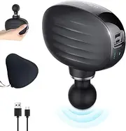 Mini Massage Gun, Pocket-Sized Deep Tissue Massager Gun, Portable Percussion Muscle Massager Gun, Ultra Small & Quiet Muscle Massage Gun with Carry Case for On The Go Usage