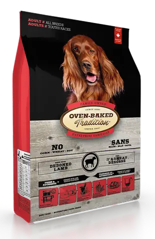 【犬飼料】Oven-Baked烘焙客 成犬-草飼羊配方 - 一般顆粒 25磅