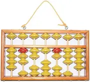 7 Column Non-Slip Hanging Wooden Abacus Chinese Soroban Educational Tool Mathmetic Calculator for Student Teacher/459/1815