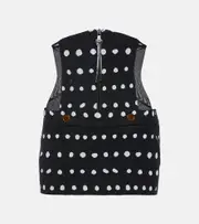 [Vivienne Westwood] Vivienne Westwood Foam polka-dot virgin wool miniskirt AU 16 multicoloured