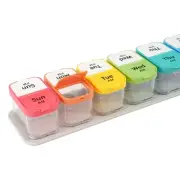 Weekly Pill Organizer,Extra Large Am Pm Medicine Container with Removable Com...