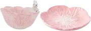 ELAYARD Fine Ceramic Boys and Girls Bowl Rabbit Pattern Dinner Plate Safe for Little Eaters