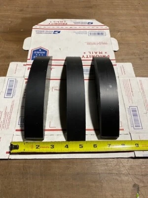 (Pack 3) Delrin - Acetal Plastic Sheet & Block - Black Color