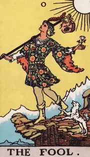 The Fool Tarot Card Poster Print 9.75"X17" Rider–Waite Tarot