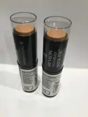 LOT OF 2 - Revlon Photoready Insta Fix Stick Foundation 160 MEDIUM BEIGE Makeup