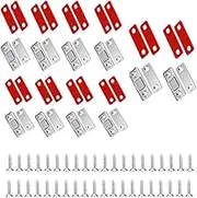 10 Pack Ultra Thin Magnetic Door Latch with Stainless Steel Screws and Self-Adhesive Drawer Magnet Catch for Cabinets Kitchen Closet Door Closing Magnetic Door Catch Closer