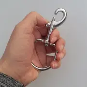 Round Swivel Eye Snap Hook Scuba Diving Boat Marine Hardware Key